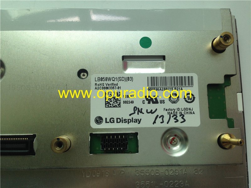 LG Display LB058WQ1-SD01 SD03 Screen for Mercedes-Benz A2129004900 A2129008707 SEIMENS VDO LCD Monitor
