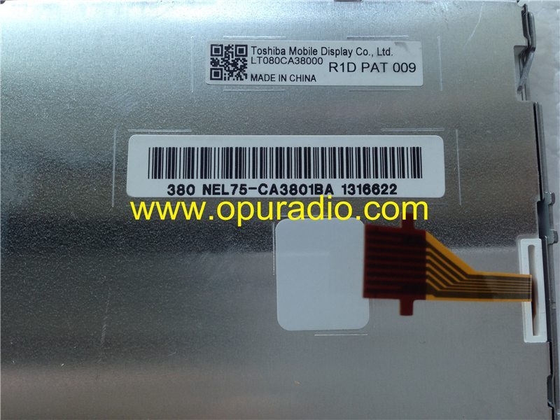 Toshiba Display LT080CA38000 NEL75-CA3801 LCD monitor screen for Toyota DENSO car navigation