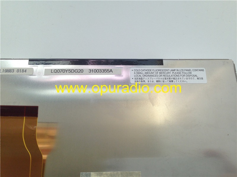 SHARP LQ070Y5DG20 LCD Display Monitor with touch screen for Hyundai KIA Car DVD radio Navigation