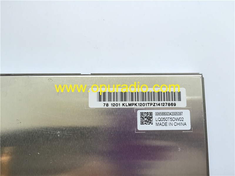 LQ050T5DW02 LCD DISPLAY Monitor Touch screen for Fiat 500L 2012 2013 FIAT 330 VP2 ECE 636 VP2 WAFTA 250 VP2 Chrysler Dodge Ram 1500 Truck