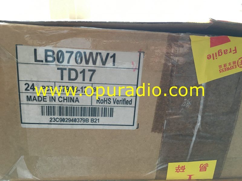 LG 7inch LCD display LB070WV1 TD01 TD17 for  Mercedes W204 W166 C-class GLK Comand car Navigation