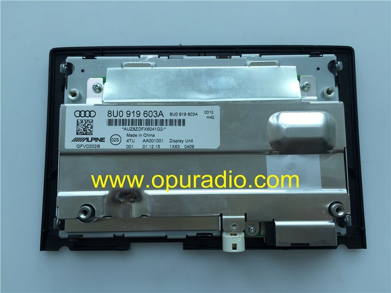 8U0 919 603A Alpine QFVD202B Display Unit for Audi A1 A3 Q3 car radio Navigation GPS Audio Media