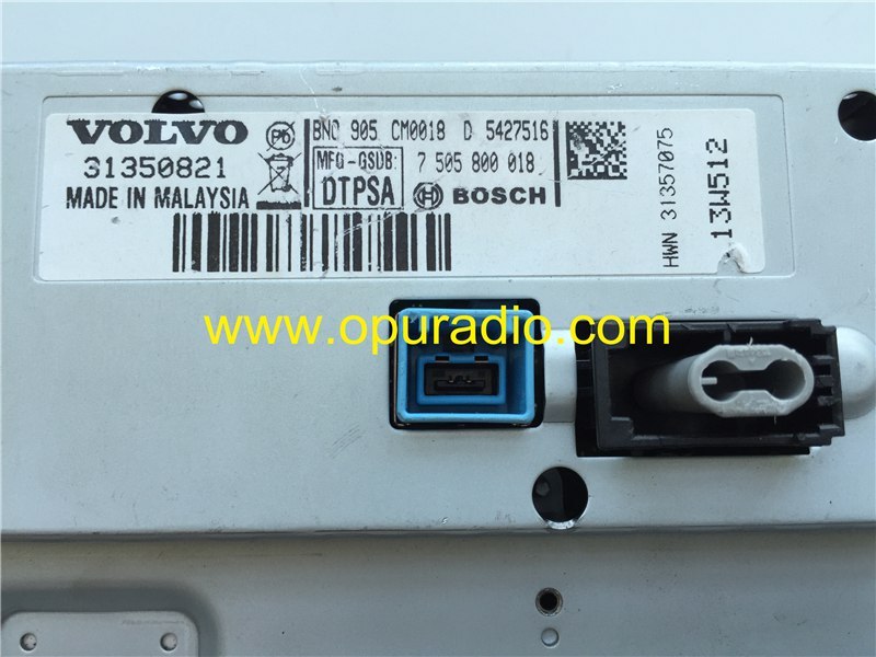 BOSCH Display 31337643 31357018 31382519 Screen 7 inch Monitor for 2012-2015 VOLVO S60 XC60 T5 RHD car Navigation GPS Audio MAP CD player Radio