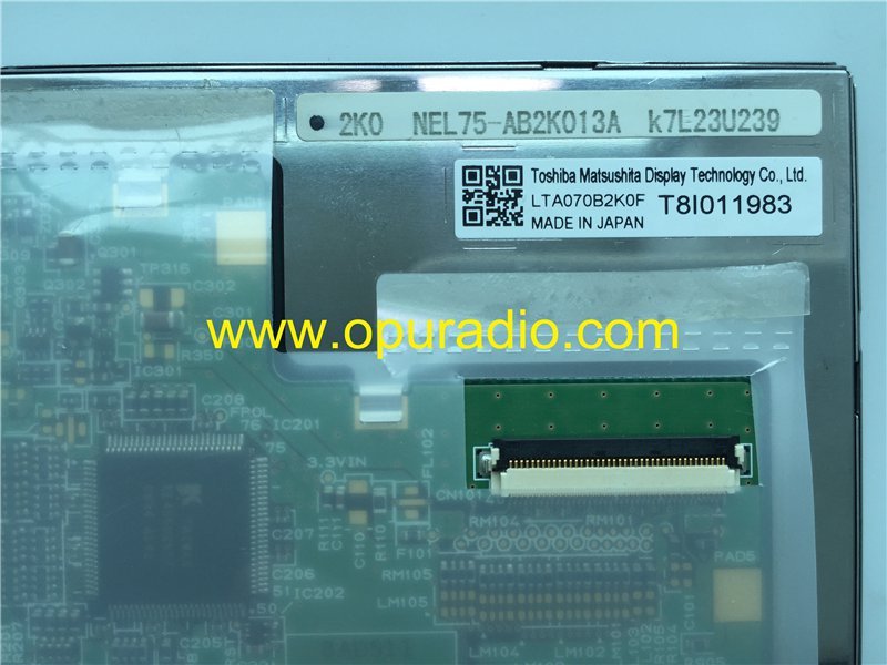 LCD Monitor Screen Display LTA070B2K0F for 2010 Jaguar Land Rover Freelander 2 car radio Navigation MAP
