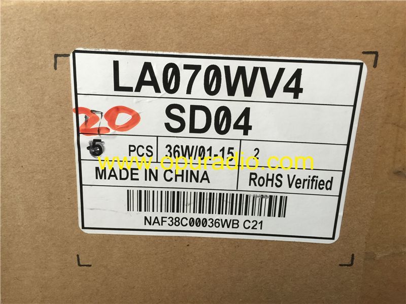 LG Display LA070WV4 SD04 SD03 (SD)(04) (SD)(03) LCD Monitor screen for 2013-2015 Peugeot 508 308 3008 5008 Citroen DS5 car Navigation Audio Continenta