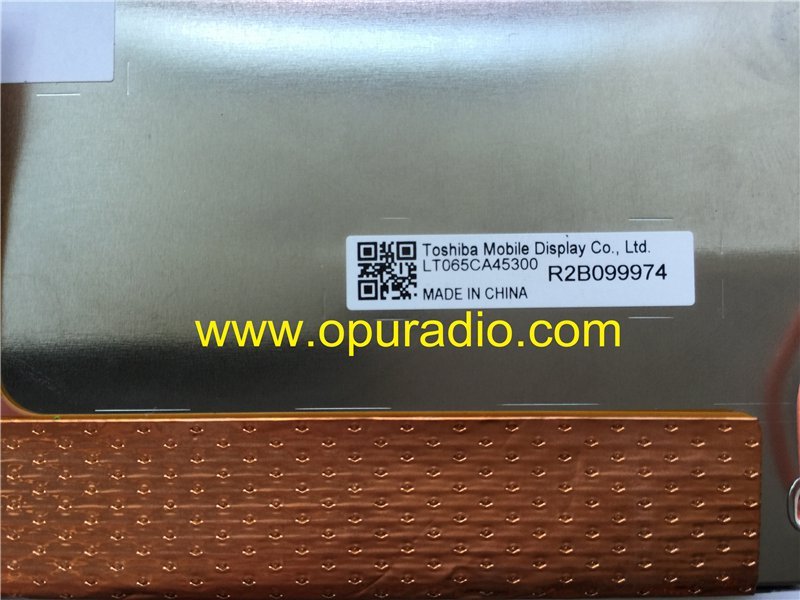 Toshiba Mobile Display LTA065B0F0F LT065CA45300 LT065AB3D300 monitor screen for Mercedes Comand-APS NTG2.5 DVD Navigation 2009 up G500