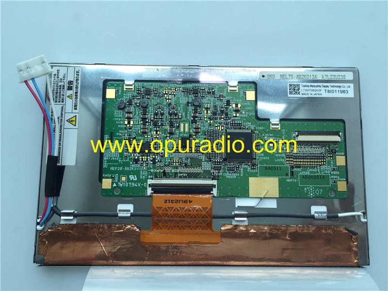 LCD Monitor Screen Display LTA070B2K0F for 2010 Jaguar Land Rover Freelander 2 car radio Navigation MAP