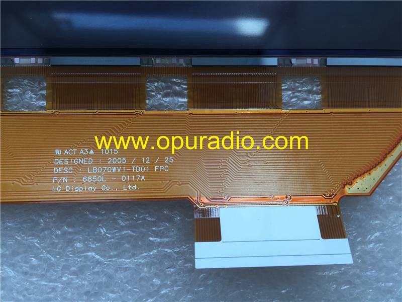 Glass for LB070WV1-TD01 (TD)(01) TD17 (TD)(17) for Mercedes W204 C-class car audio radio Navigation