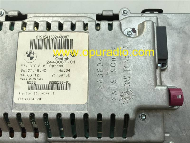 Johnson Controls LCD Display Screen 8.8inch for BMW E7X E70 E71 E72 X5 X6 CID CIC 8.8" Optrex Monitor SAT NAV 6550 9289580 car Navigation Audio MAP GP
