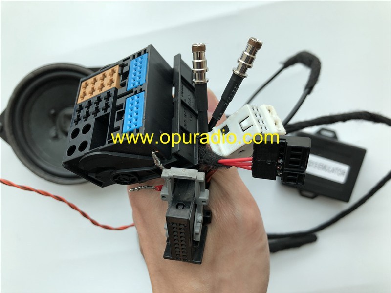 Tester wirings with Emulator for 2016 2017 Mercedes W213 RHD Navigation radio power on bench E300