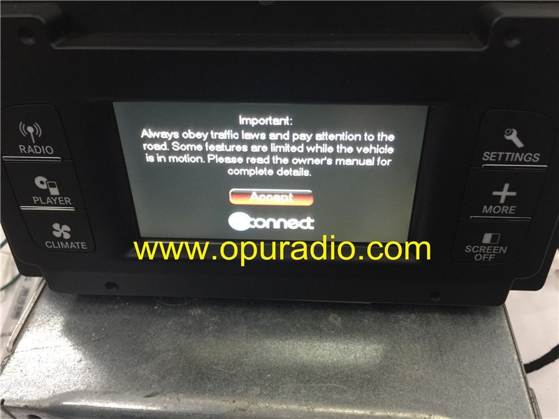 Tester wirings with Emulator for 13-17 Fiat Freemont car audio Media Chrysler Dodge CD player Journey RB5 Changer 8.4N Uconnect 13-16 Dart SiriusXM