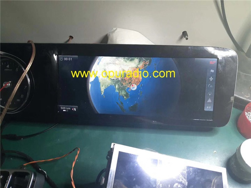 Tester wirings with Emulator for 2016 2017 Mercedes W213 RHD Navigation radio power on bench E300