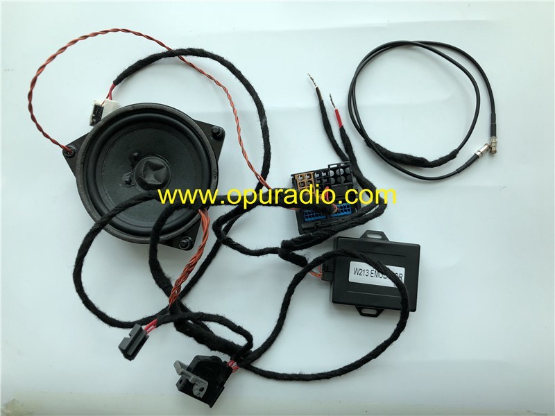 Tester wirings with Emulator for 2016 2017 Mercedes W213 RHD Navigation radio power on bench E300