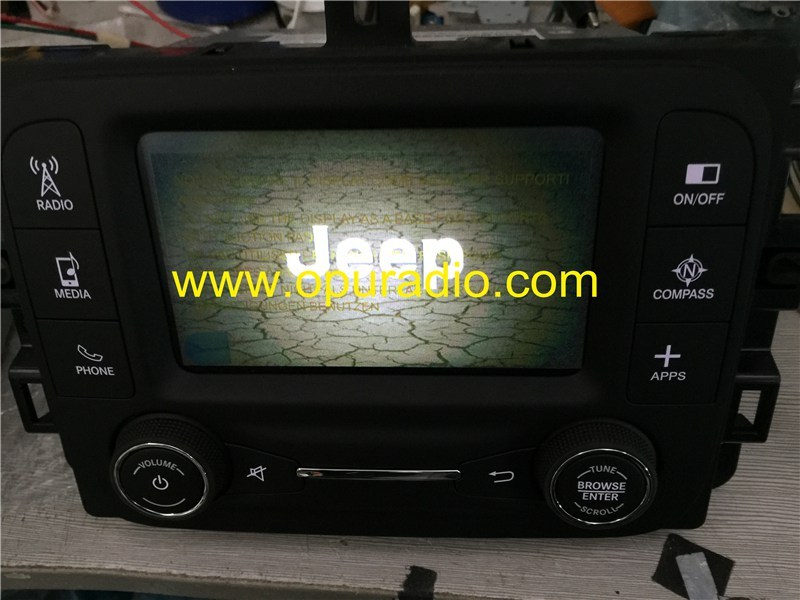 Fiat 523 VP2 Continental Radio Uconnect Media Phone Browse Compass APPS Bluetooth for 2015 2016 Jeep Chrysler Fiat car cd player Tuner Range AM 531