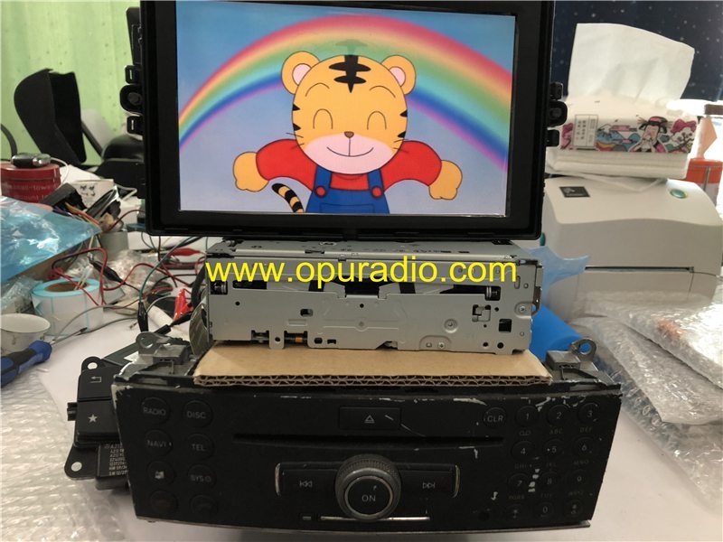 Wiring with Emulator LVDS Cable tester for 08-11 Mercedes Comand NTG4 APS W204 C-Class US Single Changer HIGH ECE W212 E-Class car navigation