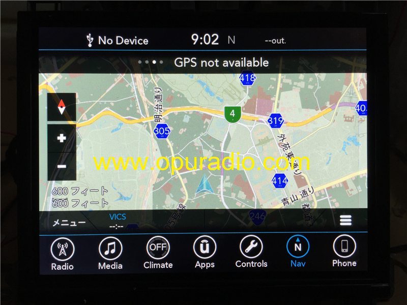 CHRYSLER VP4R 68274760AA Display Module for 217-2019 Chrysler 300C 300S Pacifica car Navigation Japan Version MAP