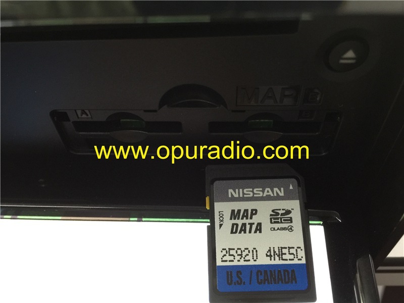 NISSAN 25915 4NE5C B A 4NE0B C 4NA4A QY-7220 QY-7210 for 13-17 Leaf car Navigation Camera  MAP US CANADA GPS Media Audio Zero Emission WITH MAP CARD