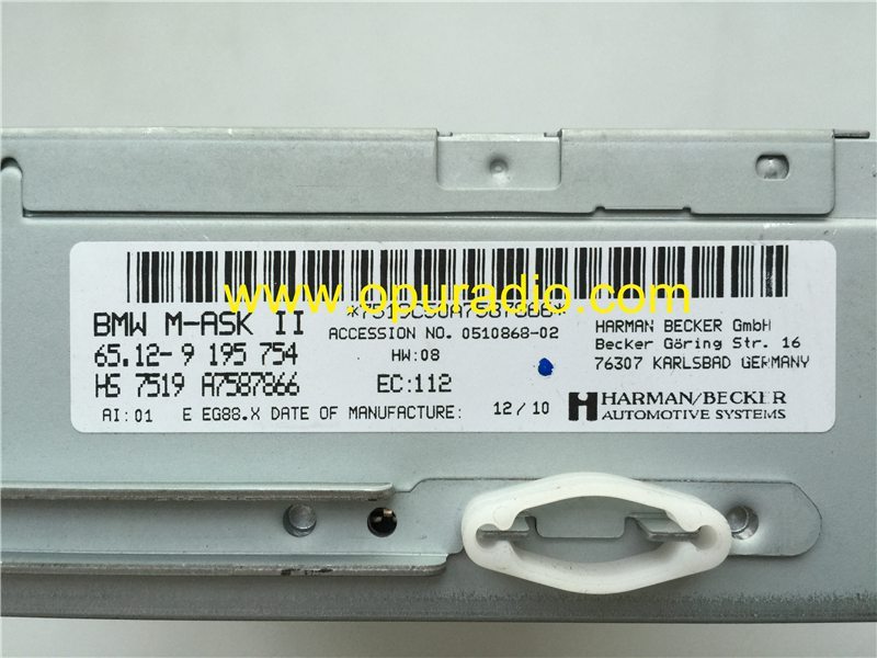 BMW E60-M-ASK2 6512.9195754 6983843 6131710 9117532 E60 E61 E63 E64 M5 M6 5 SERIES 6 HARMAN BECKER CD Player Visteon