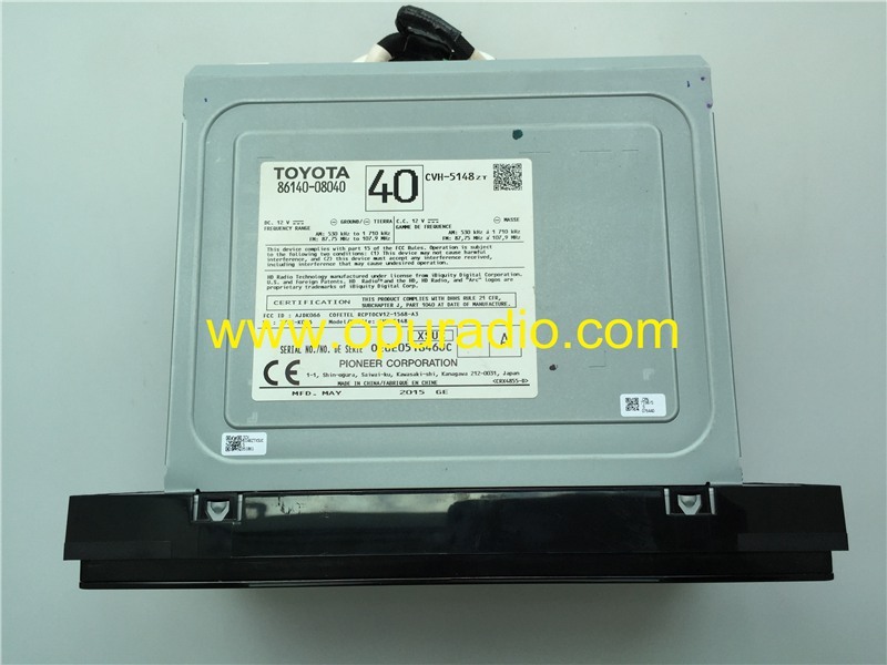 PIONEER 86140-08040 CD Receiver for 2014-2016 Toyota Sienna Satellite radio