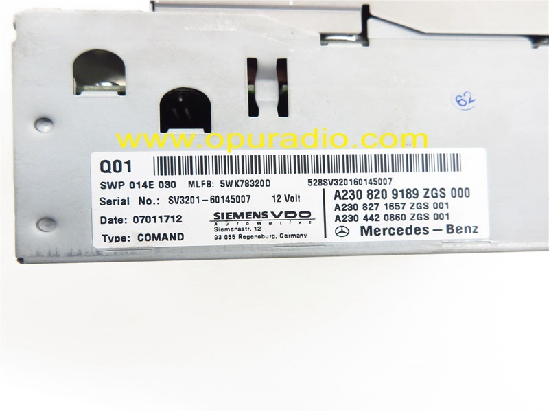 Data board for 2005-2008 Mercedes Benz R230 SL500 SL55 SL600 SIEMENS VDO Navigation Comand Radio A2308204189
