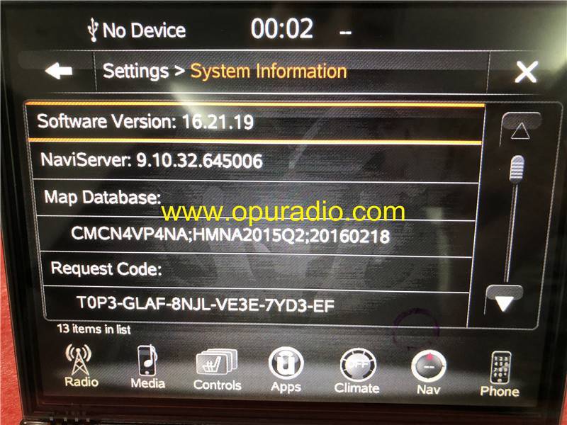 Mainboard PC board Data with MAP for Harman VP4 NA Uconnect 8.4 Dodge RAM 1500 2500 3500 navigation radio Media APPS USA Version Unlock