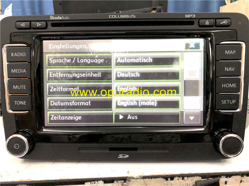 NEW SKODA COLUMBUS RNS510 RADIO OCTAVIA Superb Fabia Yeti Car Navigation DVD player EU