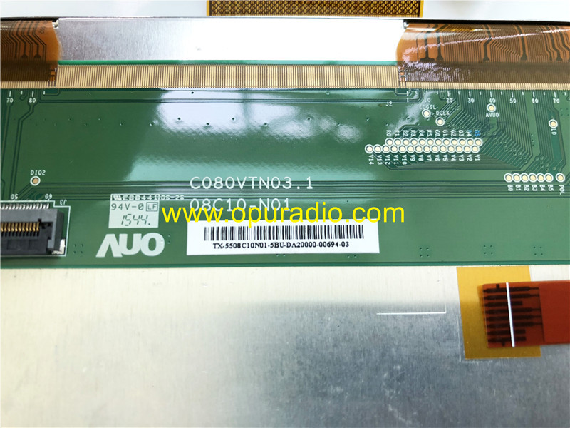 C080VTN03.1 Display with Touch screen digitizer for 2016-2018 Nissan Maxima 25915 9DD0A 9DD1C 4RA1A QY-8550 QY-8150
