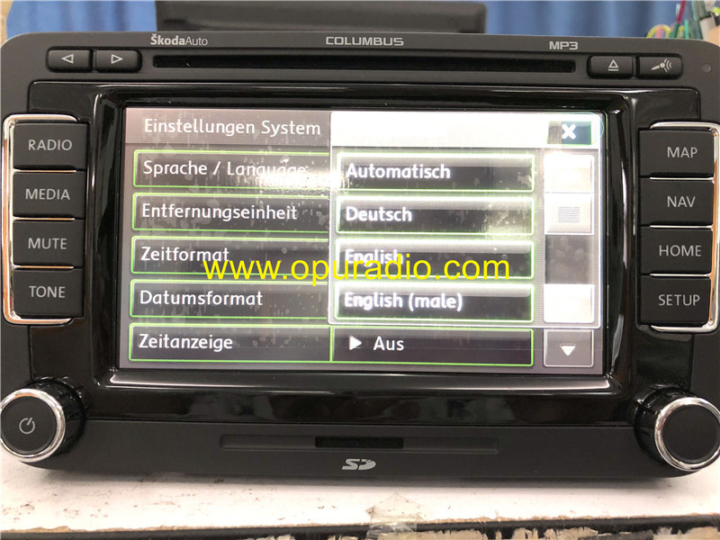 NEW SKODA COLUMBUS RNS510 RADIO OCTAVIA Superb Fabia Yeti Car Navigation DVD player EU