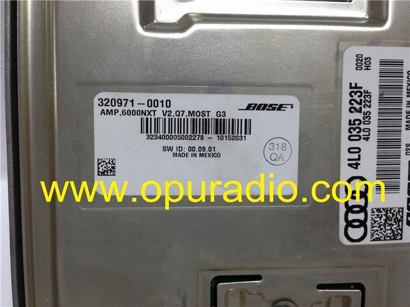BOSE 4L0 035 223F amplifier factory DSP MOST AMP 6000NXT V2 G3 323400-0050 MADE IN MEXICO for AUDI Q7 A4L car navigation VW MMI 3G