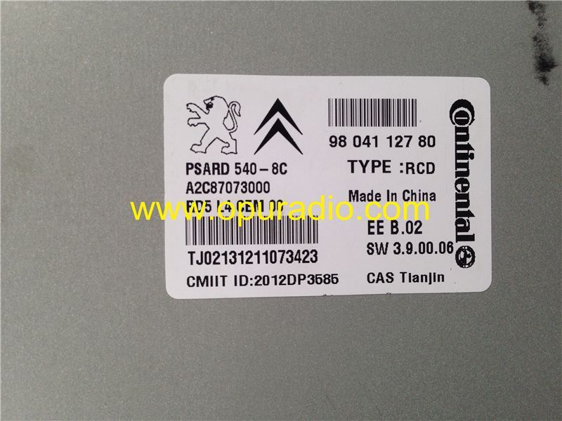 Peugeot Citroen RD5 unit PSARD-540 for Peugeot 508 208 car CD player USB Bluetooth