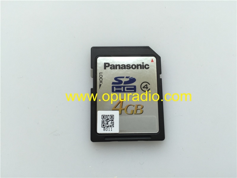 Panasonic SD card 4GB with Process exact for Toyota Prado car DVD audio