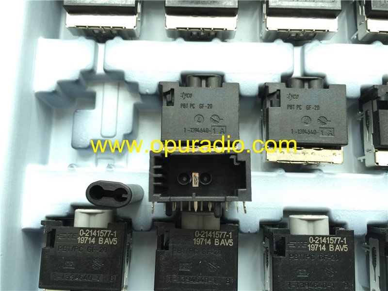 tyco GF-20 PBT PC 1-1394640-1 MOST optical fiber POF connector for Audi MMI 3G A6L A8L Q5 Q7 AMP Amplifier S6 S7 S8 BOSCH BMW 6 CD DVD Changer VW car