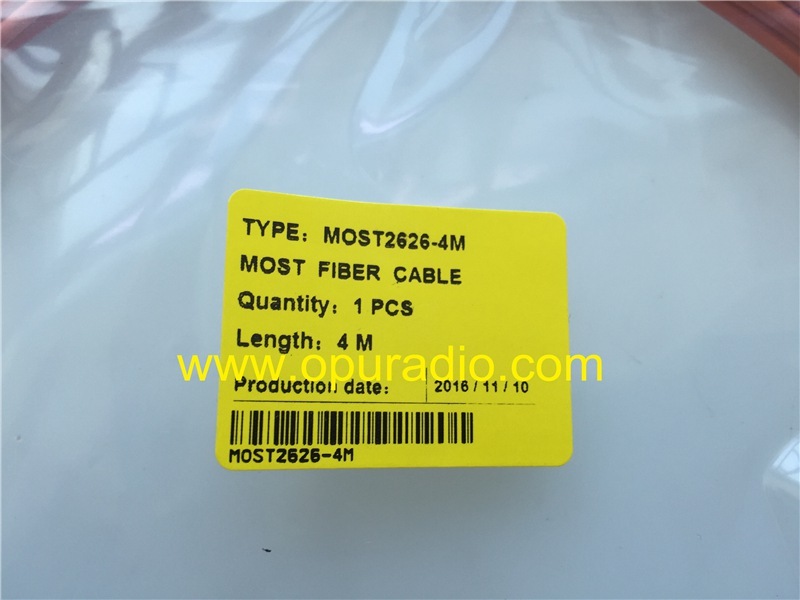 MOST2626-4M Length 4M Optical Fiber cable for Audi MMI BMW BOSCH Amplifier DVD changer car radio BOSE Harman Becker