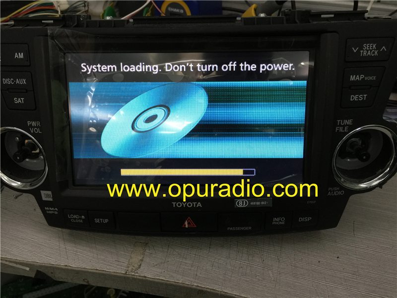 DENSO Navigation board 462151-6430 for 2011-2013 Toyota Highlander MAP GPS Audio JBL Radio CD changer player 86120-0E410