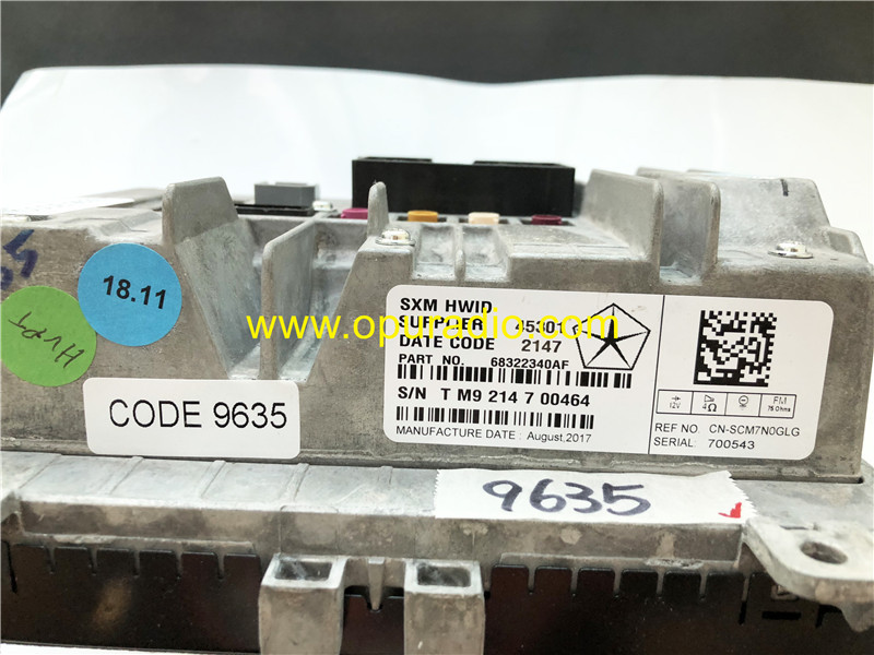 68322340 VP4R Radio for 2017-2019 Dodge Challenger Navigation Car Radio MAP Carplay