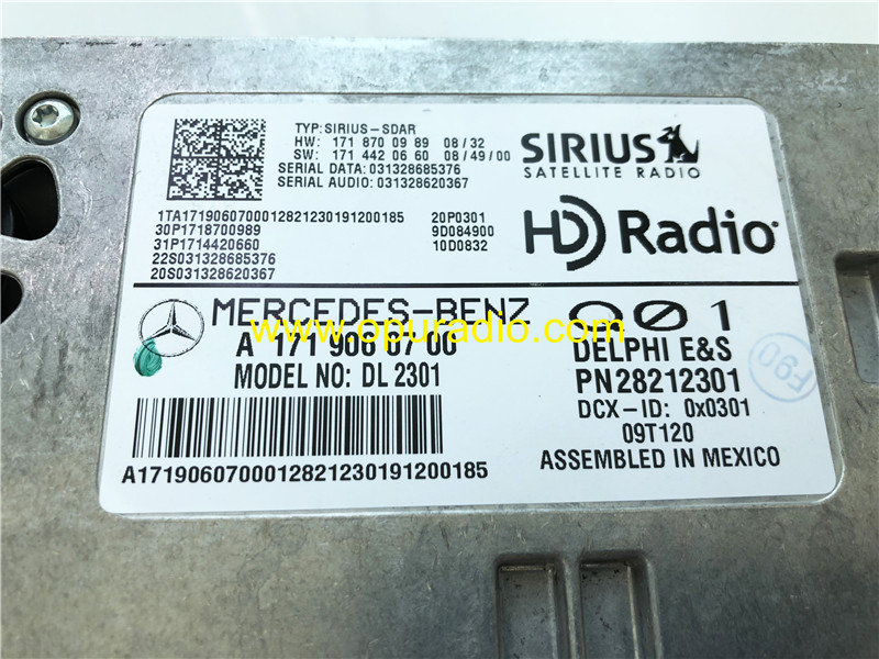 A1719060700 Satellite Radio SIRIUS Module for 2010-2012 W221 W463 R350 R171 ML450 CL550 G55 S400 S550 W164 GL450 Car radio