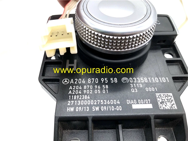 OEM Mercedes-Benz W212 W204 Console Head Unit Controller Knob – 2012-2015, A2048709758