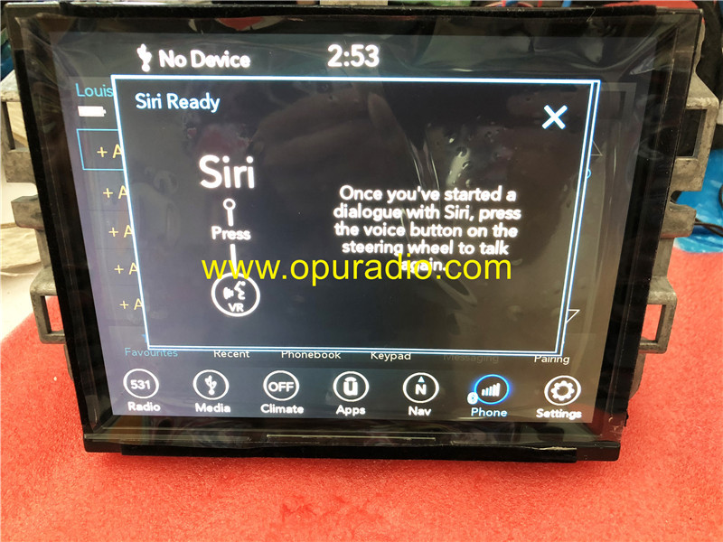 68289301AA HARMAN VP4R Radio for 2015-2017 Jeep Grand Cherokee car Navigation Europe Map Carplay Bluetooth