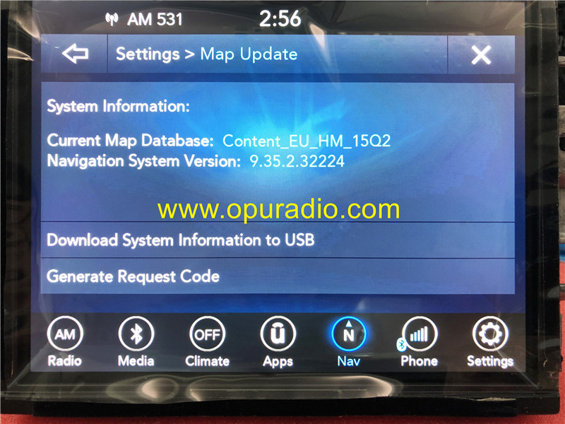 68289301AA HARMAN VP4R Radio for 2015-2017 Jeep Grand Cherokee car Navigation Europe Map Carplay Bluetooth