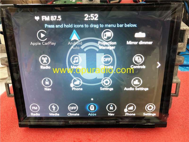 68289301AA HARMAN VP4R Radio for 2015-2017 Jeep Grand Cherokee car Navigation Europe Map Carplay Bluetooth