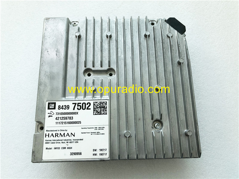 GM 84397502 HARMAN INFO3 CSM HIGH Module for 2018 Cadillac CUE 3.0 car navigation carplay