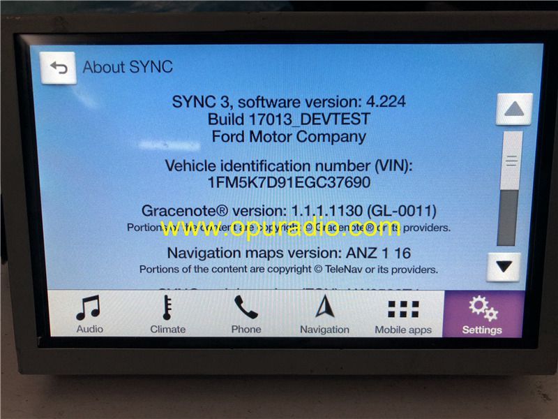 1U5T-14G371-FBA APIM Module for SYNC3G Wifi Ford Lincoln Mustang car navigation Australia NZ
