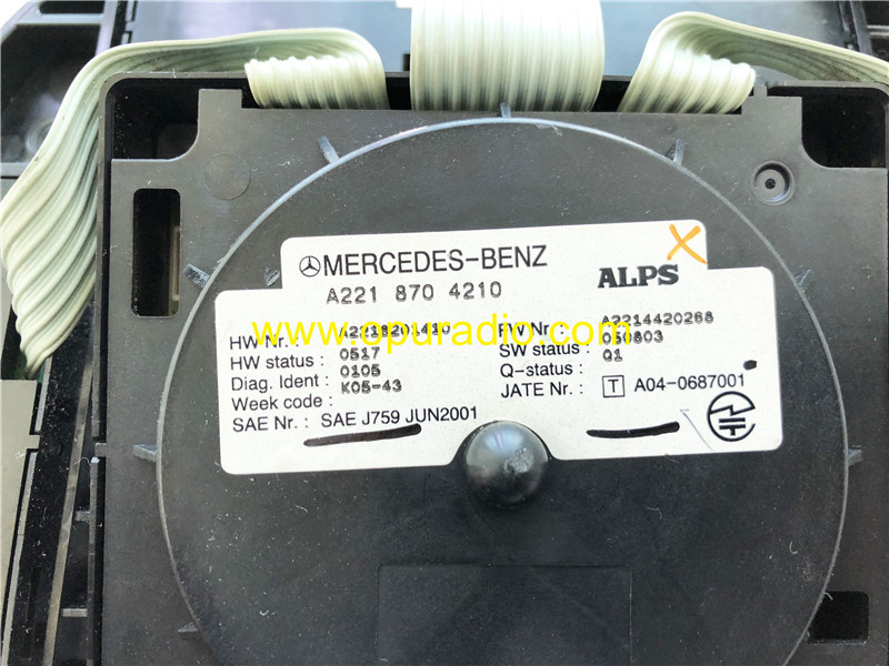 A2219054500 ALPS Controller Knob Panel Switch Multimedia for 2006-2010 Mercedes W221 S class car radio