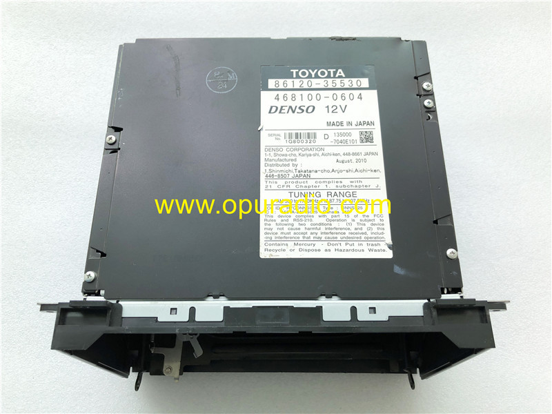 86120-35530 GPS Radio for 2010-2013 Toyota 4Runner JBL Navigation 4 Disc CD changer E7028