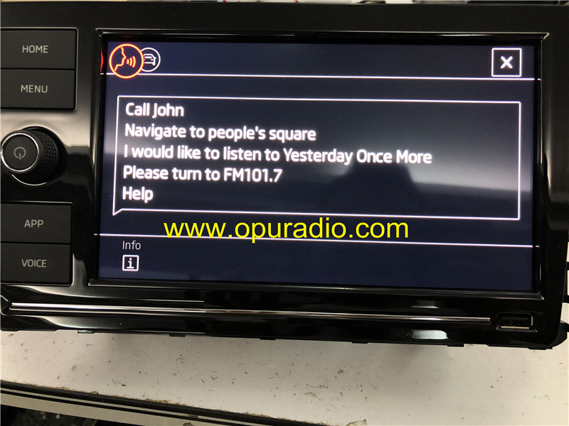 DELPHI CNS2.0 Radio Unit 8inch touch screen 18A035276 for VW Golf Skoda car Navigation Bluetooth MAP Carplay