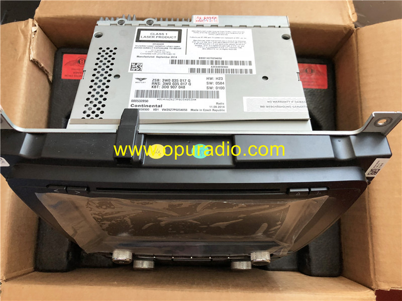 3W0035017 Continental Radio Touch Display Unit for 16-18 Bentley Flying Spur 3W NEW GT C Satnav Infotainment West Europe