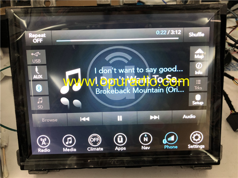 VP4R Touch Screen for 2017-2019 Jeep Chrsyler 300 DODGE SRT RAM 1500 2500 8.4 Uconnect car navigation
