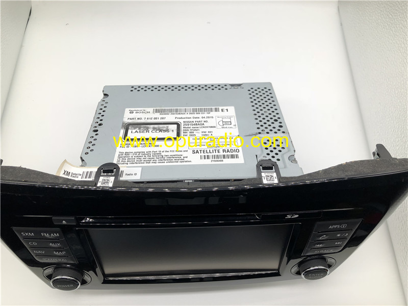 BOSCH LCN2 7612051287 2014-2016 NISSAN Rogue X-Trail 2591554BA0A SATELLITE RADIO XM MAP
