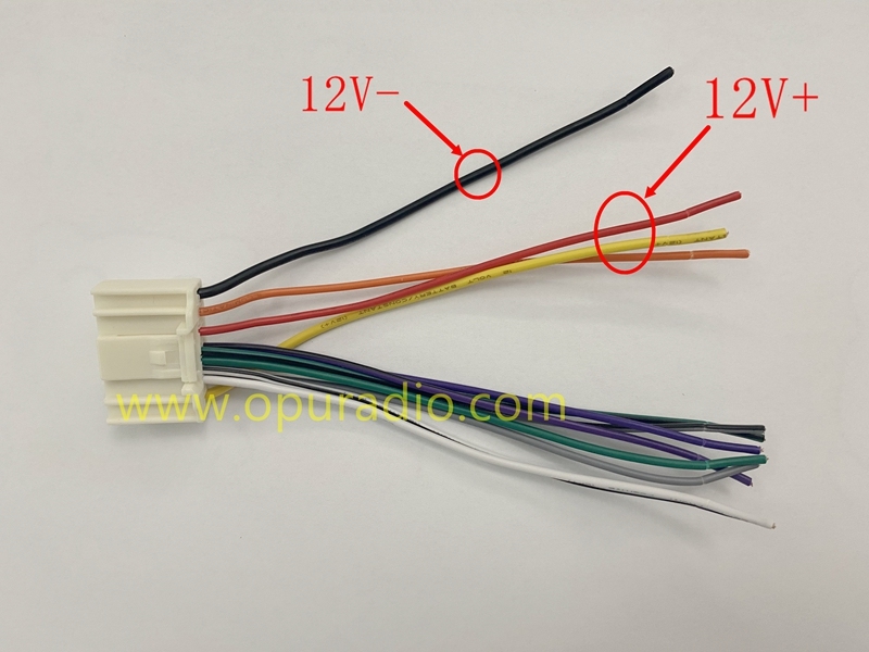 Power Harness Wiring Cable for 2015 2016 2017 Nissan Sentra Car CD Player Radio
