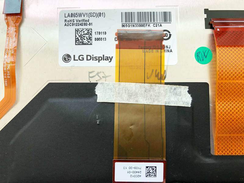 LG Display LA065WV1-SD01 with Touch Screen Digitizer for 3G0919605 2016-2017 VW Golf 7 5G Passat B8 1.2 TSI 63